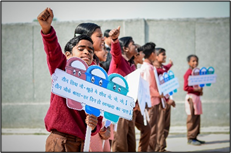 Figure 3 Awareness rally in ChakaChak Village